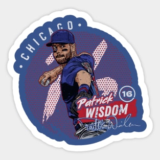 Patrick Wisdom Chicago C Dots Sticker